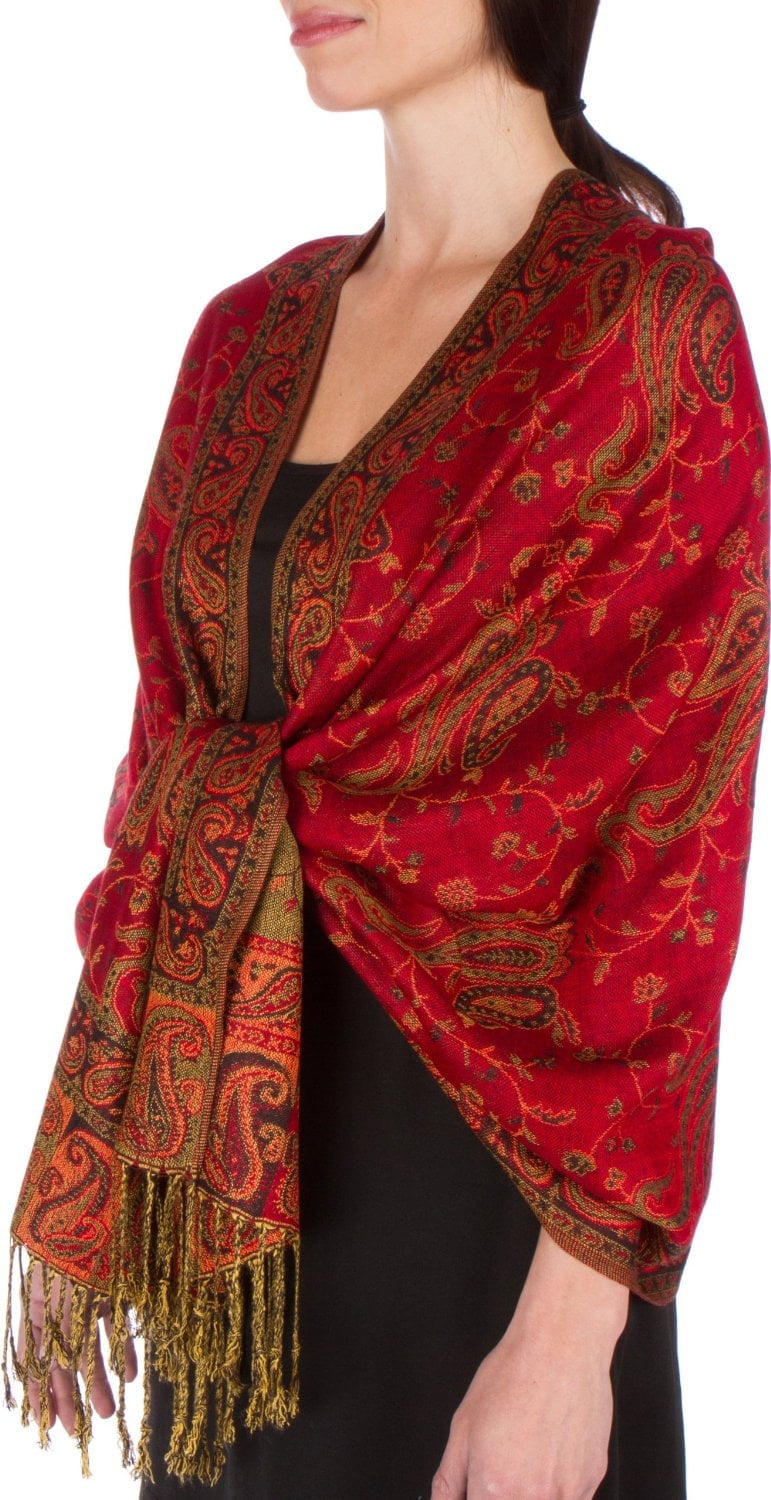 bohemian jacquard scarf paisley pattern classic - Temu