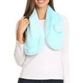 thumbnail image 1 of Sakkas Elise Faux Fur Mink Soft Warm Scarf with Pom-Pom - Light Blue - One Size Regular, 1 of 5