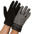 thumbnail image 1 of Sakkas Enes Warm Fleece Lined Driving Gloves Vegan Minimal Commute Casual - 17108-light/gray - M/L, 1 of 1