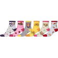 thumbnail image 1 of Sakkas Girl's Creative Fun Cotton Blend Crew Socks Assorted Color 6-Pack - Dreams - 6-8, 1 of 2