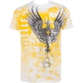 thumbnail image 1 of Sakkas Great Guardian Metallic Embossed Mens Fashion T-Shirt - White - Large, 1 of 4
