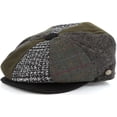 thumbnail image 1 of Sakkas Jay Gatsby 8 Panel Wool Newsboy Paperboy Snap Brim Cap Hat - multi - L, 1 of 2