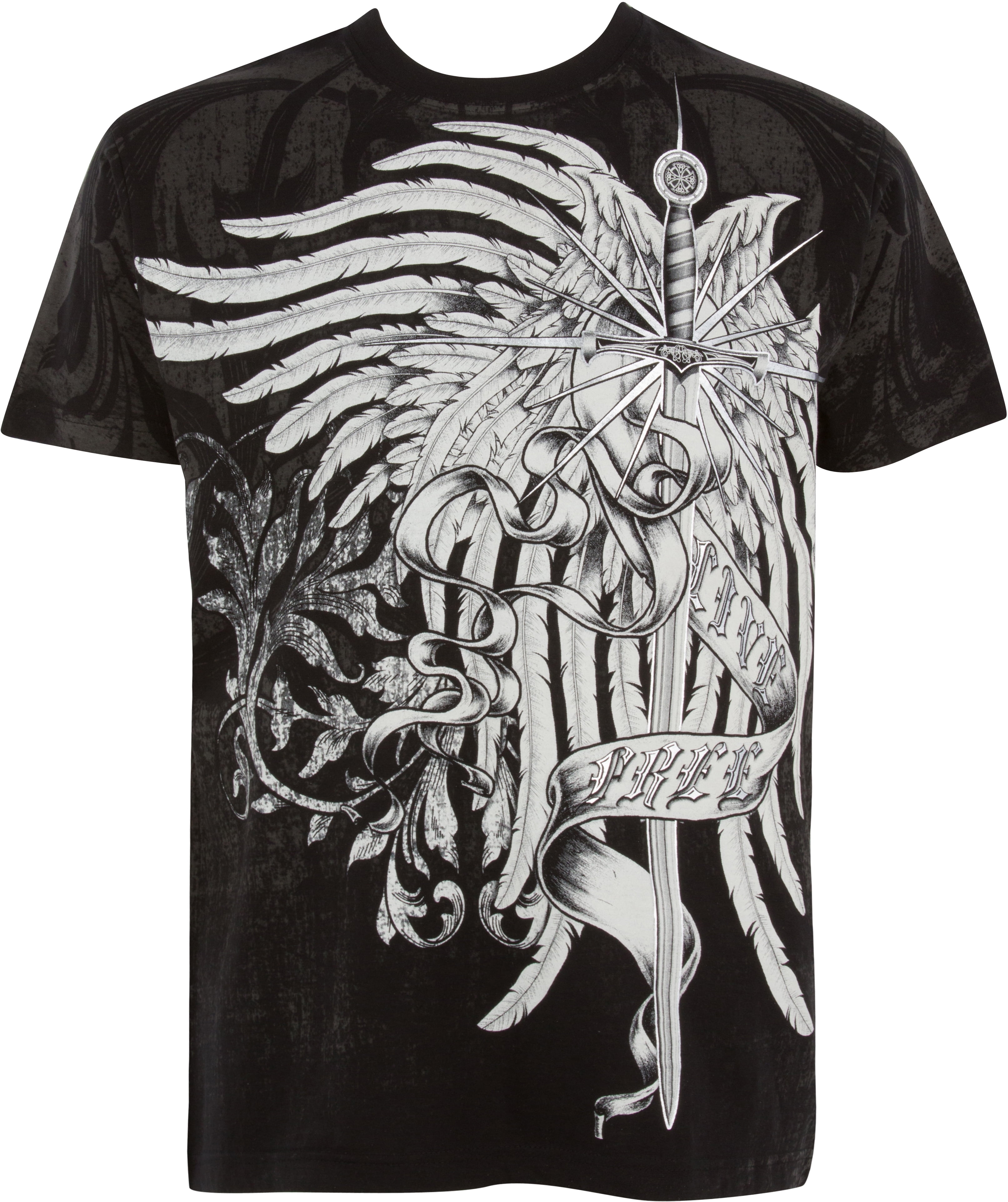 Sakkas Kellan Mystic Eagle And Celtic Cross Graphic Mens T-Shirt ...