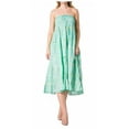 thumbnail image 1 of Sakkas Lace and Ribbon Peasant Boho Skirt - A-Teal - One Size, 1 of 5