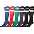 thumbnail image 1 of Sakkas Ladies Cute Colorful Design or Solid Knee High Socks Assorted 6-Pack - refree - 9-11, 1 of 2