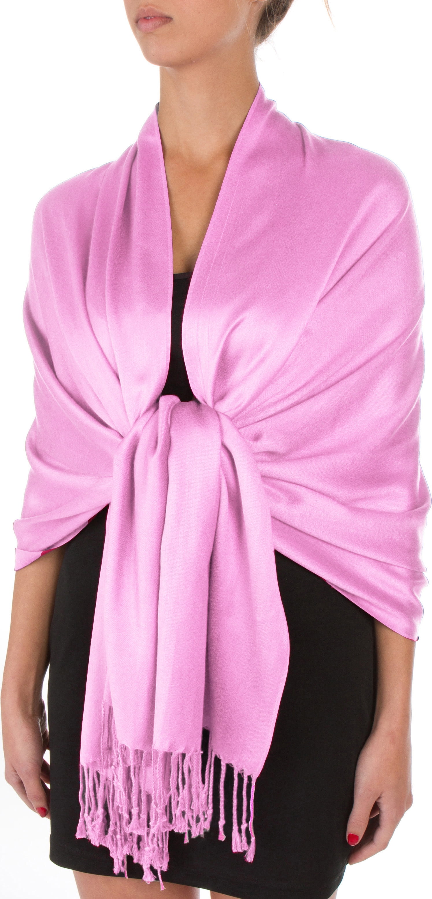 Sakkas Pashmina Shawl Wrap Scarf in Solid Colors for Wedding