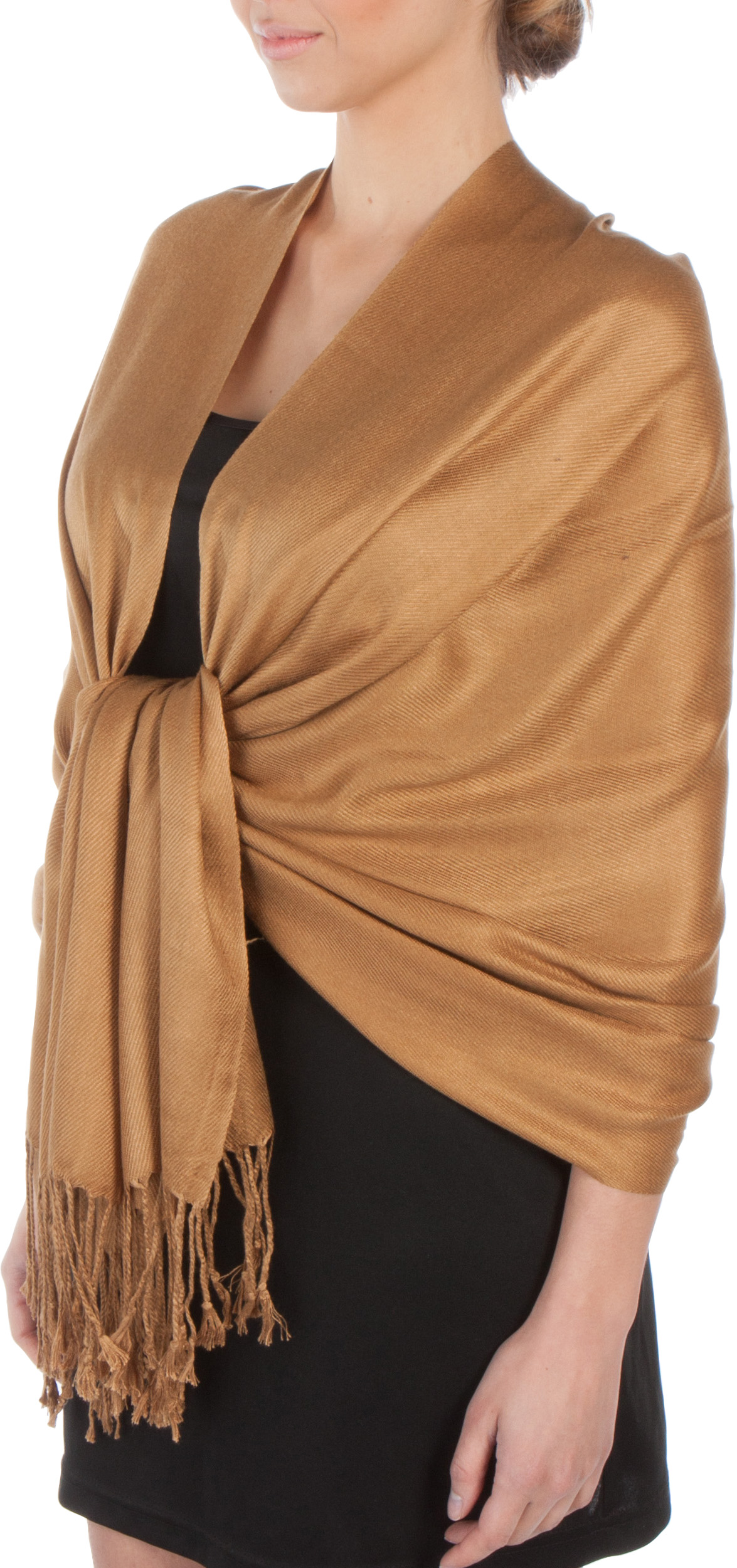 tan shawl wrap