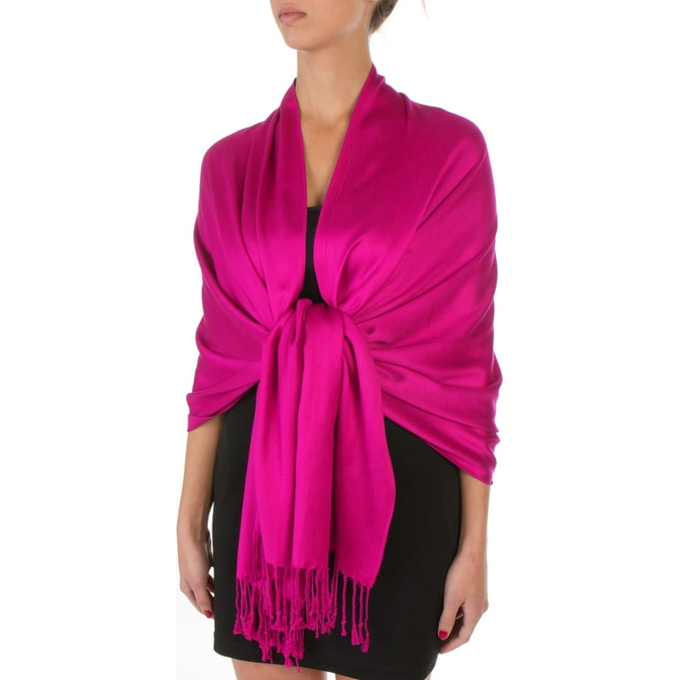 Fuchsia pashmina shawl shop