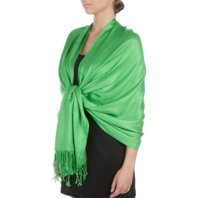 sakkas silky solid soft pashmina shawl wrap stole