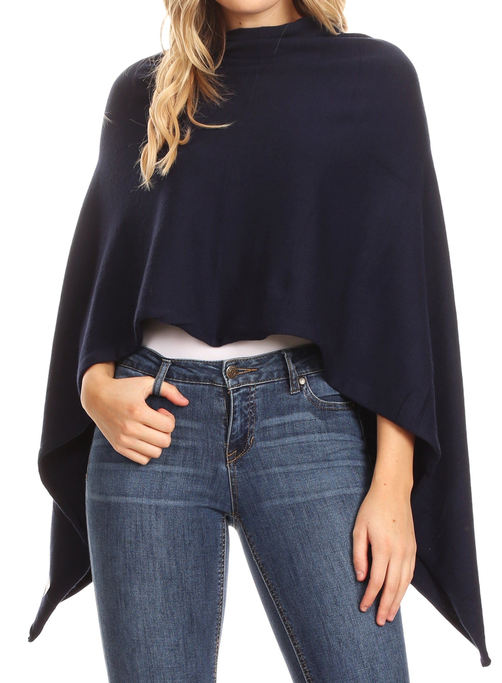 Sakkas Laurel Women's Cape Poncho - Super Soft Blanket Shawl Pullover