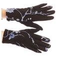 thumbnail image 1 of Sakkas Liya Classic Warm Driving Touch Screen Capable Stretch Gloves Fleece Lined - 17100-blue - S/M, 1 of 4