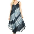 thumbnail image 1 of Sakkas Liz Women's Maxi Loose Sleeveless Summer Casual Tank Dress Cover-up Caftan - Navy - One Size Regular, 1 of 5