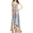 thumbnail image 1 of Sakkas Lizi Womens Maxi High-low Halter Handkerchief Long Dress Beach Party - FM268-Multi - One Size, 1 of 5