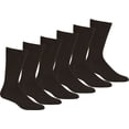 thumbnail image 1 of Sakkas Mens Cotton Blend Pattern And Ribbed Dress Socks Value 6-Pack - 10-13, 1 of 3