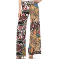 thumbnail image 1 of Sakkas Mikaela Spring / Summer Print Wide Leg Spandex Palazzo Pant - Design 31 - Large, 1 of 4