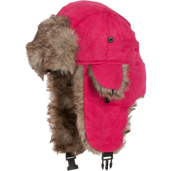 Sakkas Morgan Unisex Faux Fur Trooper Hat - Coral - One Size