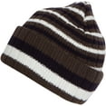 thumbnail image 1 of Sakkas Nixon Unisex Ribbed Stripe Beanie Cap - 1-Charcoal - One Size Regular, 1 of 1