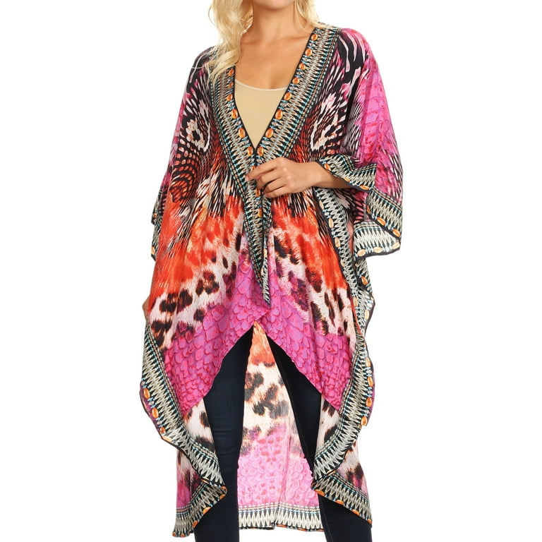 Kimono Embellished Coverup