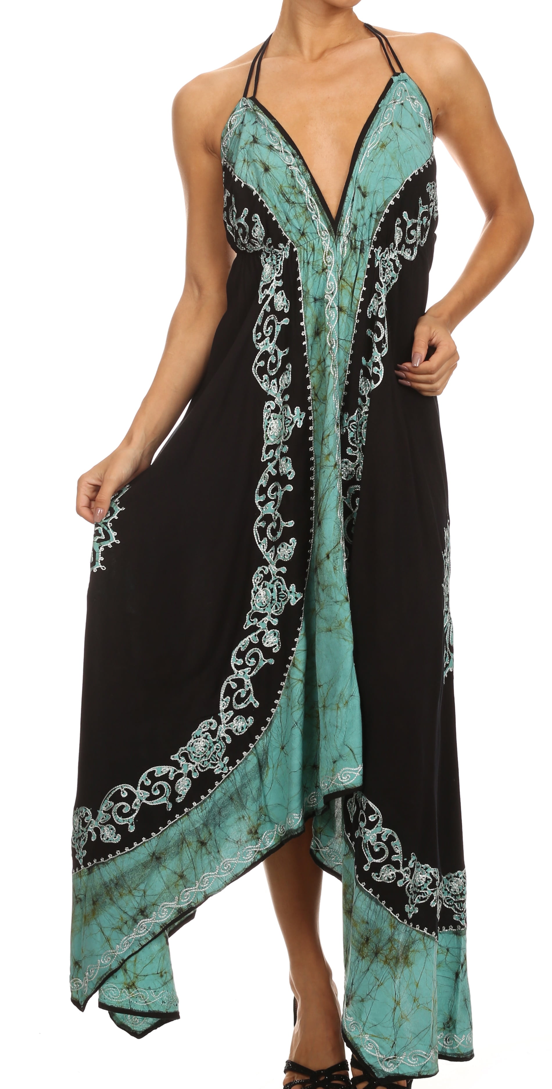 slim fit dress slacks Delphi Boho Braided Maxi Dress in Ash Paisley Batik