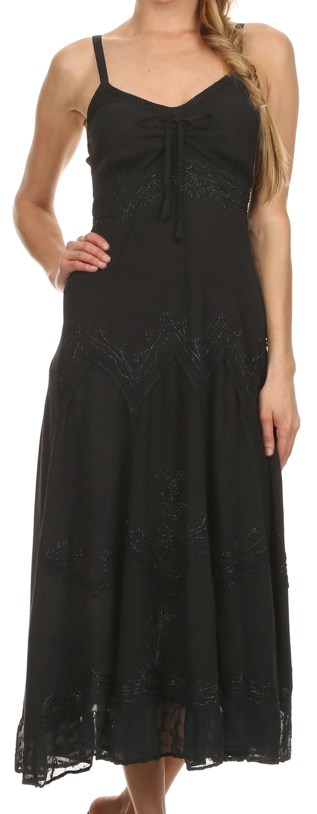 green emerald velvet dress Amazon.com: Sakkas Stonewashed Rayon Embroidered Adjustable Spaghetti  Straps Long Dress - Chocolate main image 1
