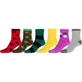 thumbnail image 1 of Sakkas Super Soft Anti-Slip Fuzzy Ankle Socks Value Assorted 6-Pack - 16801-pack9 - 9-11, 1 of 2