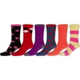 thumbnail image 1 of Sakkas Super Soft Anti-Slip Fuzzy Crew Socks Value Assorted 6-Pack - 16802-pack10 - 9-11, 1 of 2