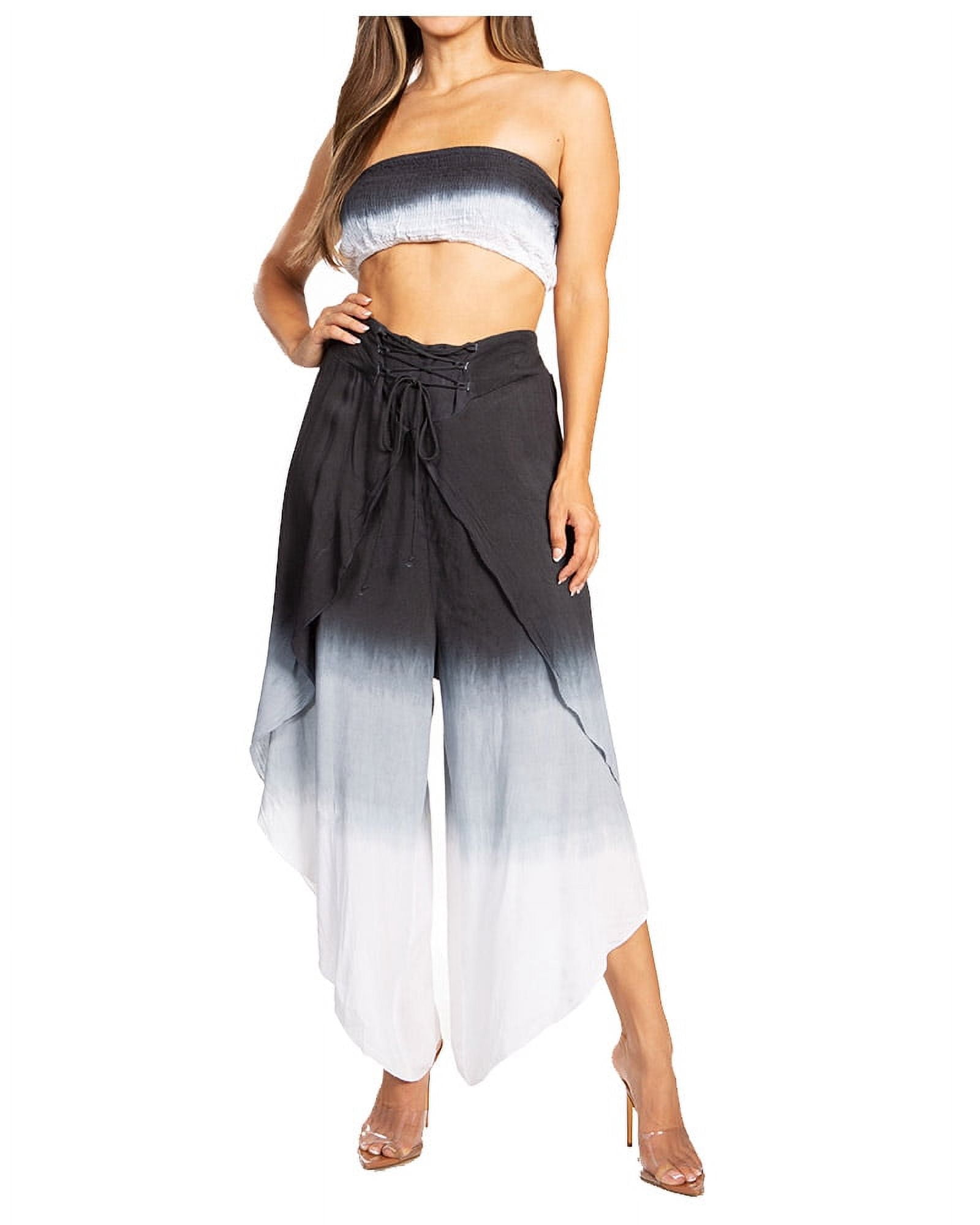 Gabby Gaucho Pants (BLACK Multi-Color) main image 1