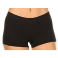 thumbnail image 1 of Sakkas Women's Seamless Stretch Boy Short Panties (6 Pack) - Black - One Size, 1 of 5