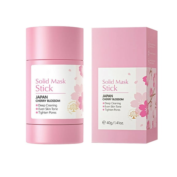 Sakkura Solid Mud Mask Stick, Clay Stick Mask for Face with Rose Extract, Purifying for Blackhead Cleansing for Poreless Deep Cleanse Mask Stick, Moisturizing