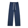 thumbnail image 1 of Sakmal 3-Pack Mens Sweatpants Wide Leg Open Bottom Quick Dry Stretchy Pants Casual Gym Blue Mens Sweatpants 5XL, 1 of 8