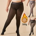 thumbnail image 1 of Sakmal 80D Fleece Lined Black Tights Plus Size Pantyhose Soft Womens Tight, 1 of 5