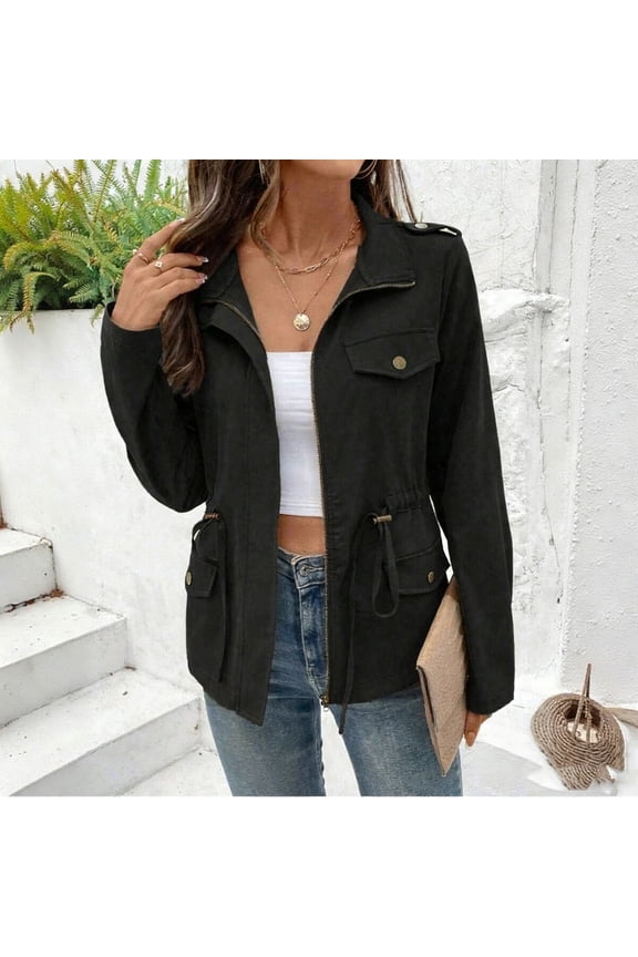 Barn Jacket Women Black Jacket Women Fall Clothes L