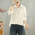 thumbnail image 1 of Sakmal Barn Jacket Women Cotton White Coat Fashion Winter Jackets for Women L, 1 of 5