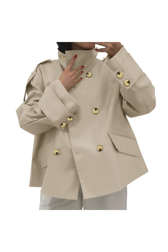 Barn Jacket Yellow Jacket Streetwear Women Fall Clothes XL