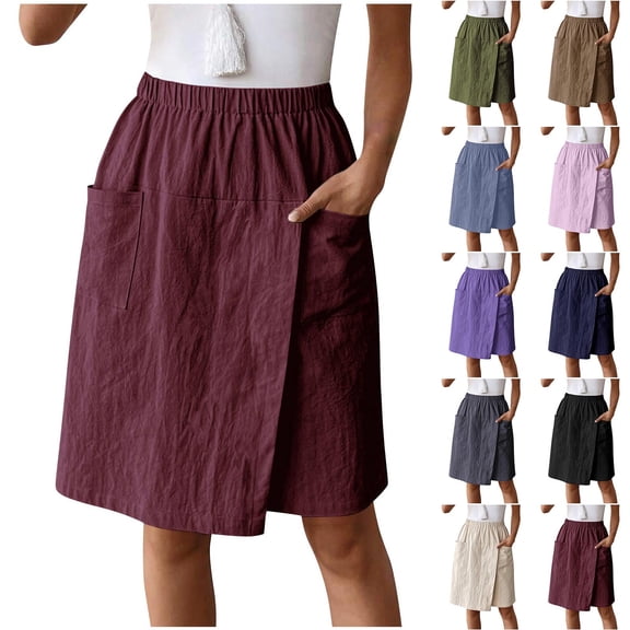 Sakmal Bermuda Women's Shorts Wide Leg High Waisted Green Comfy Solid Shorts for Women with Pockets