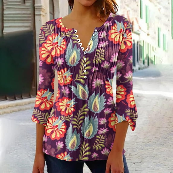 Sakmal Black Casual Tops for Women Short Sleeve V-Neck Graphic T-Shirts Womens Shirts