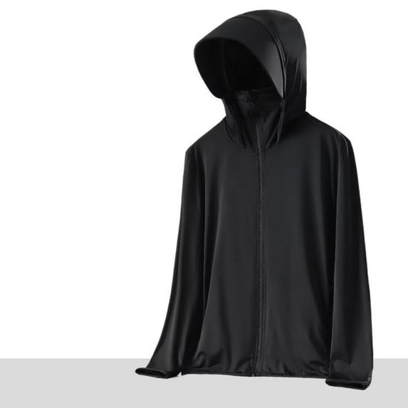 Sakmal Black Jackets for Women Sunscreen Track Fall Jacket Fashion Cropped Solid Coats for Women