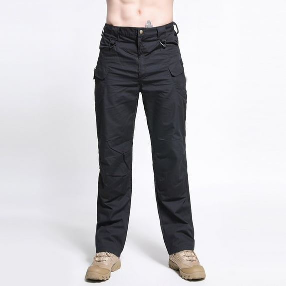 Sakmal Black Men'S Pants Carpenter Cropped Outdoor Workout Camo Hiking Mens Trousers Clearance