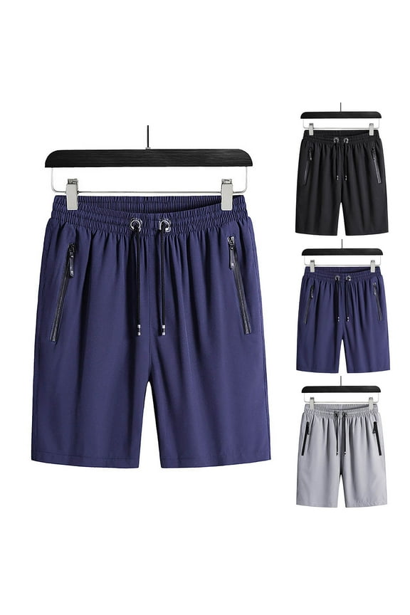 Board Mens Shorts Big and Tall Khaki Cargo Stretch 7 Inch Solid Black Drawstring Shorts for Men L