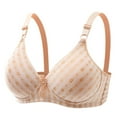 thumbnail image 1 of Sakmal Bralette Women's Bras Full Coverage Plus Size Cotton Soft Cup Beige Ladies Bras L, 1 of 4