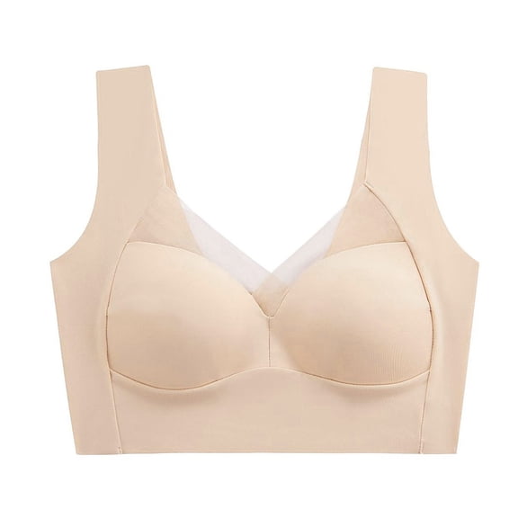 Sakmal Bralettes for Women Sport Plus Size Minimizer Stretch Yellow Womens Bras XL