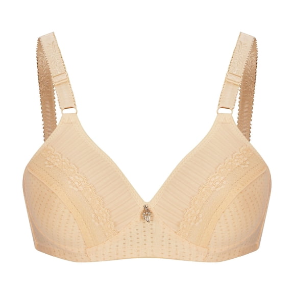 Sakmal Bralettes for Women with Support Push Up Seamless Lightly Lined Yellow Womens T-Shirt Bra L