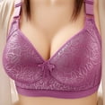 thumbnail image 1 of Sakmal Bras for Older Women No Underwire Minimizer Bralette Comfortable Purple Womens Bras 3X, 1 of 5