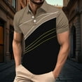thumbnail image 1 of Sakmal Breathable Polo Shirts Men Button Down Short Sleeve Tshirts Graphic Dressy Casual Yellow Shirts for Men 3XL, 1 of 7