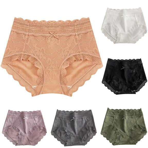 Sakmal Briefs Womens Panties Seamless Panties Black No Show Ladies Underwear L