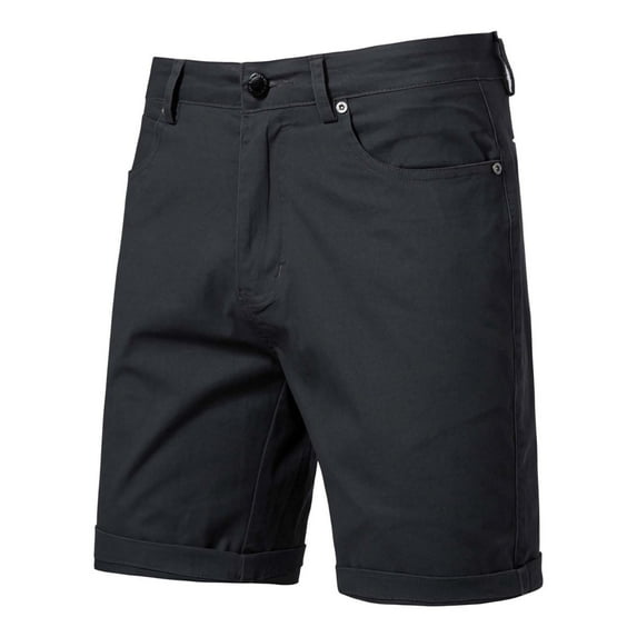 Sakmal Cargo Mens Shorts Khaki Stretch Solid Gray 7 Inch Lightweight Shorts for Men 32