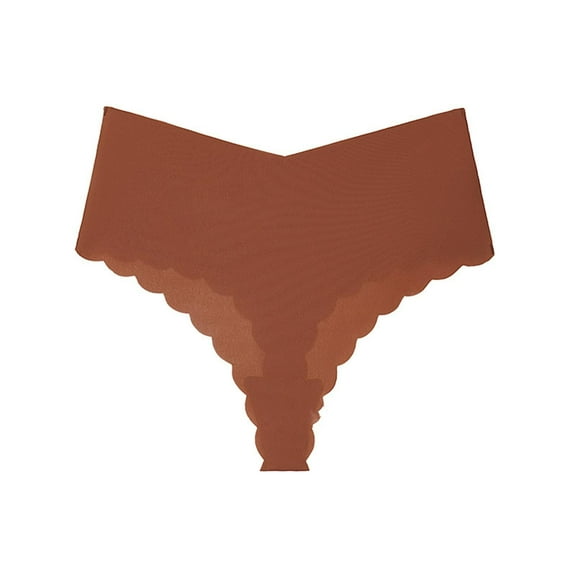 Sakmal Cheeky Panties Thong Plus Size Panties Orange Stretch Ladies Underwear L