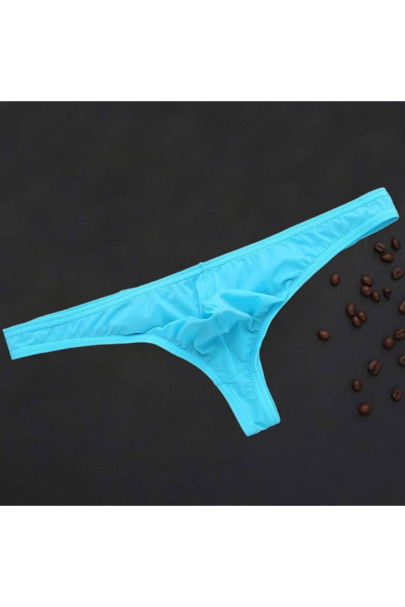 Cheeky Women Underwear Seamless Thong Plus Size Panties Blue Stretch Panties for Women 2XL