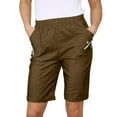 thumbnail image 1 of Sakmal Chino Women Khaki Shorts Straight Leg High Waisted Knee Length Trendy Solid Yellow Womens Shorts with Pockets, 1 of 8