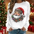 thumbnail image 1 of Sakmal Christmas Sweatshirts for Women White Lightweight Holiday Sweatshirts Santa Claus Casual Fall Clothes 2025, 1 of 5